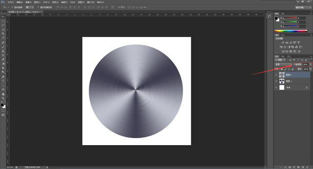 PS教程:簡單設計一個金屬拉絲黑膠圓形唱片